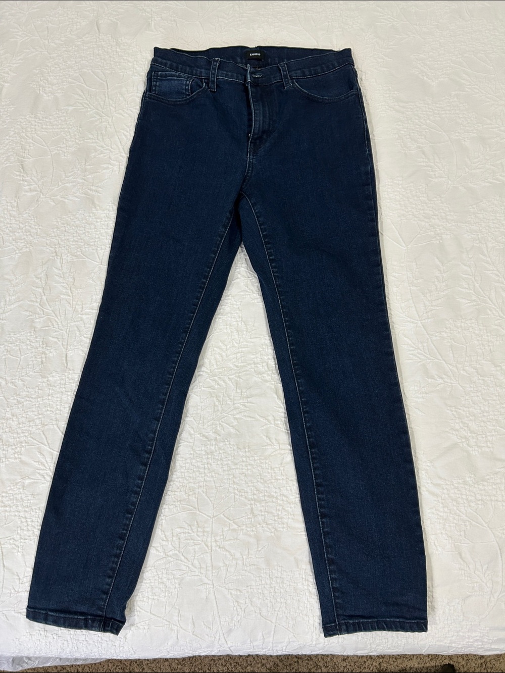 Express Women's Dark Indigo Skinny Jeans